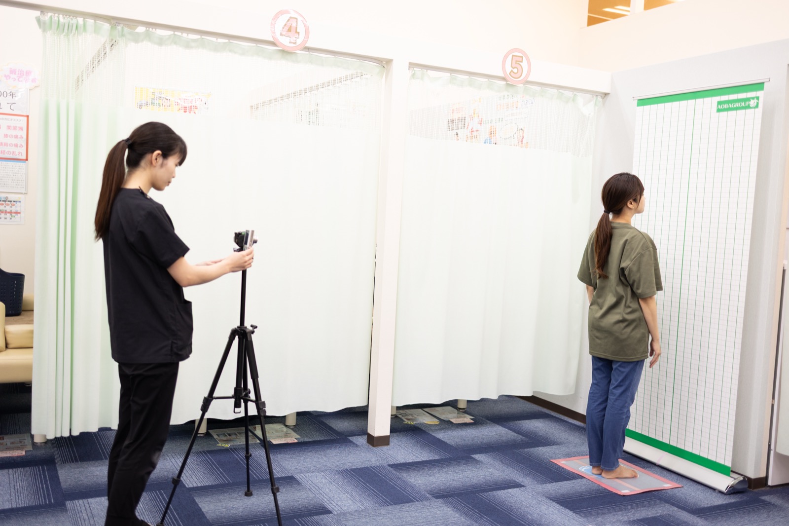 姿勢分析の様子